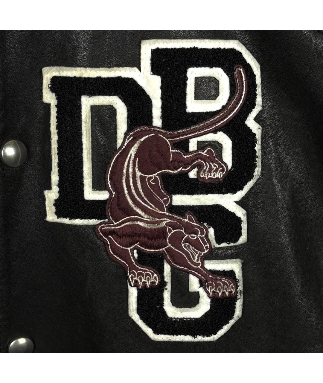 DIESEL BLACK GOLD Черная кожаная куртка, фото 2