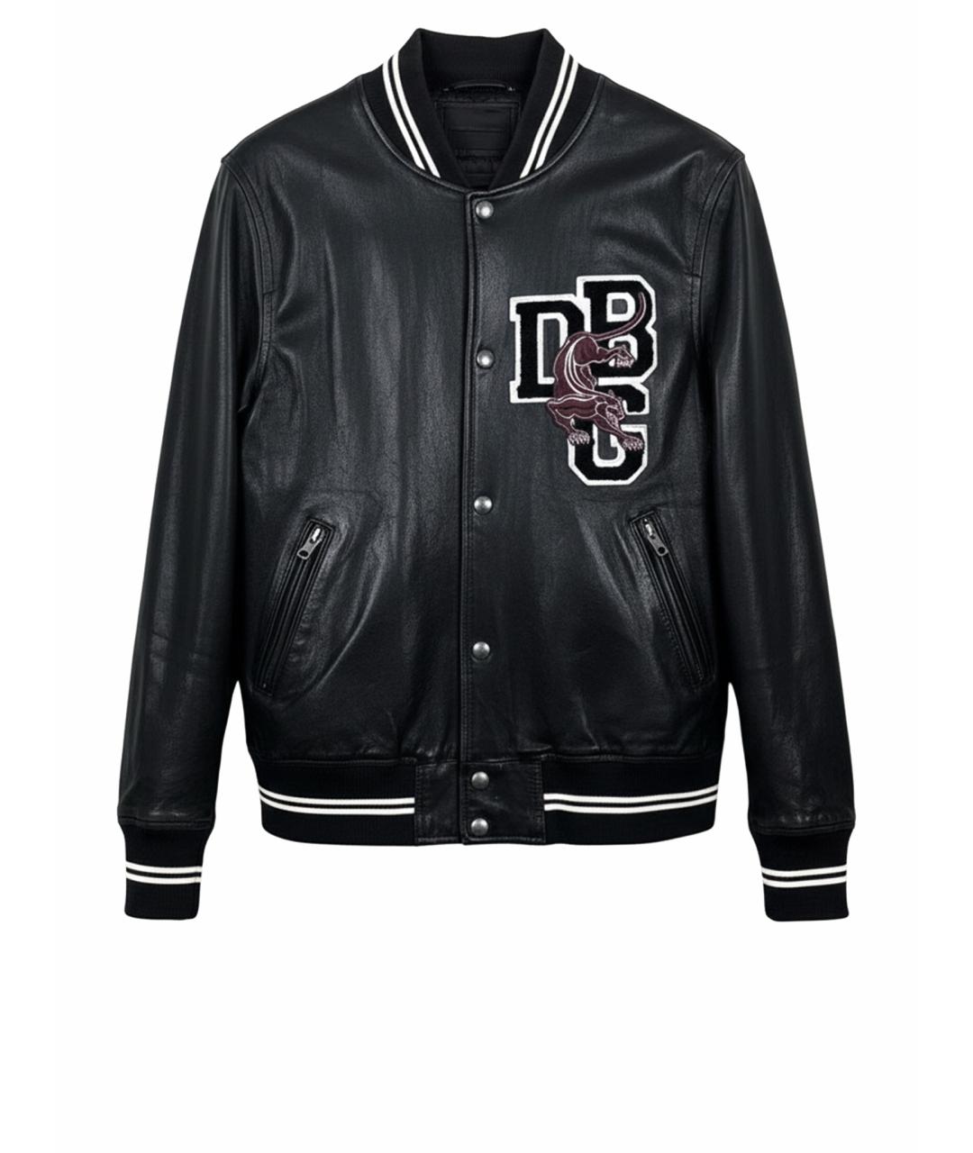 DIESEL BLACK GOLD Черная кожаная куртка, фото 1