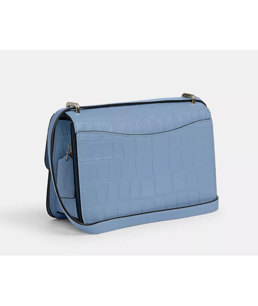 COACH Синяя кожаная сумка через плечо, фото 2