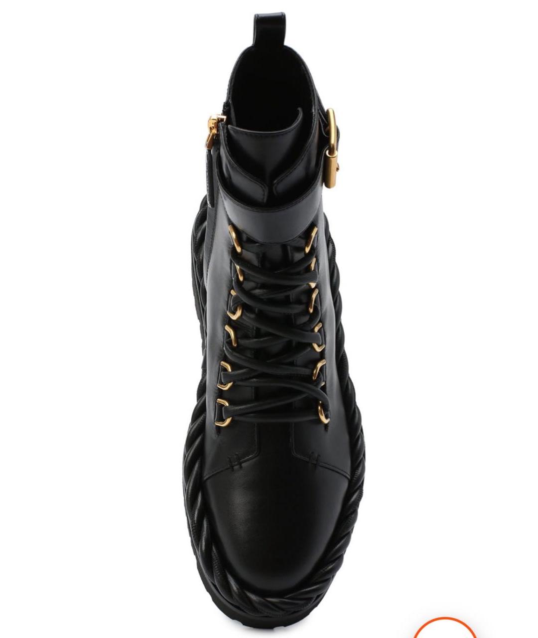 VALENTINO Черные кожаные ботинки, фото 3