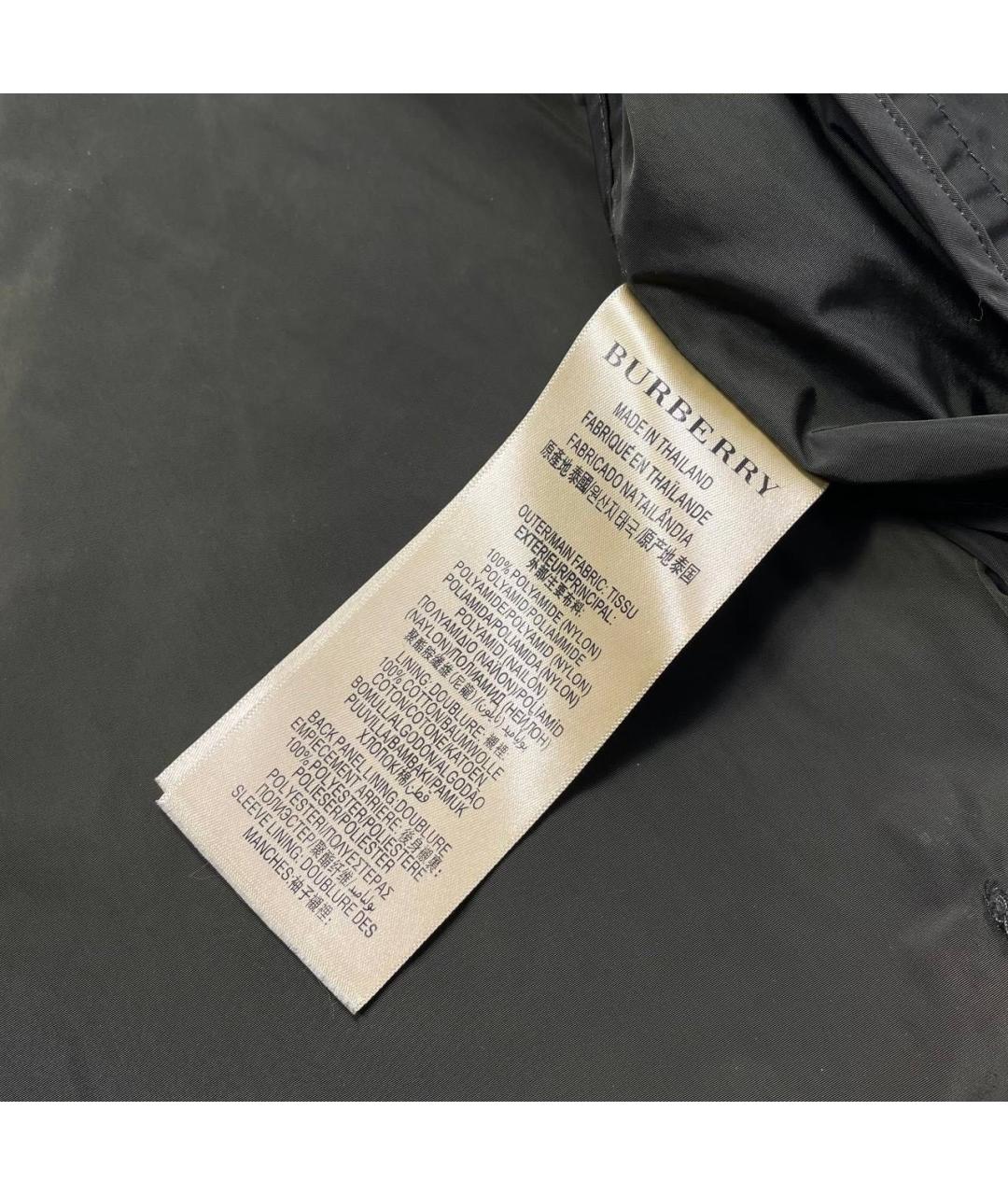 BURBERRY Хаки полиамидовая куртка, фото 7