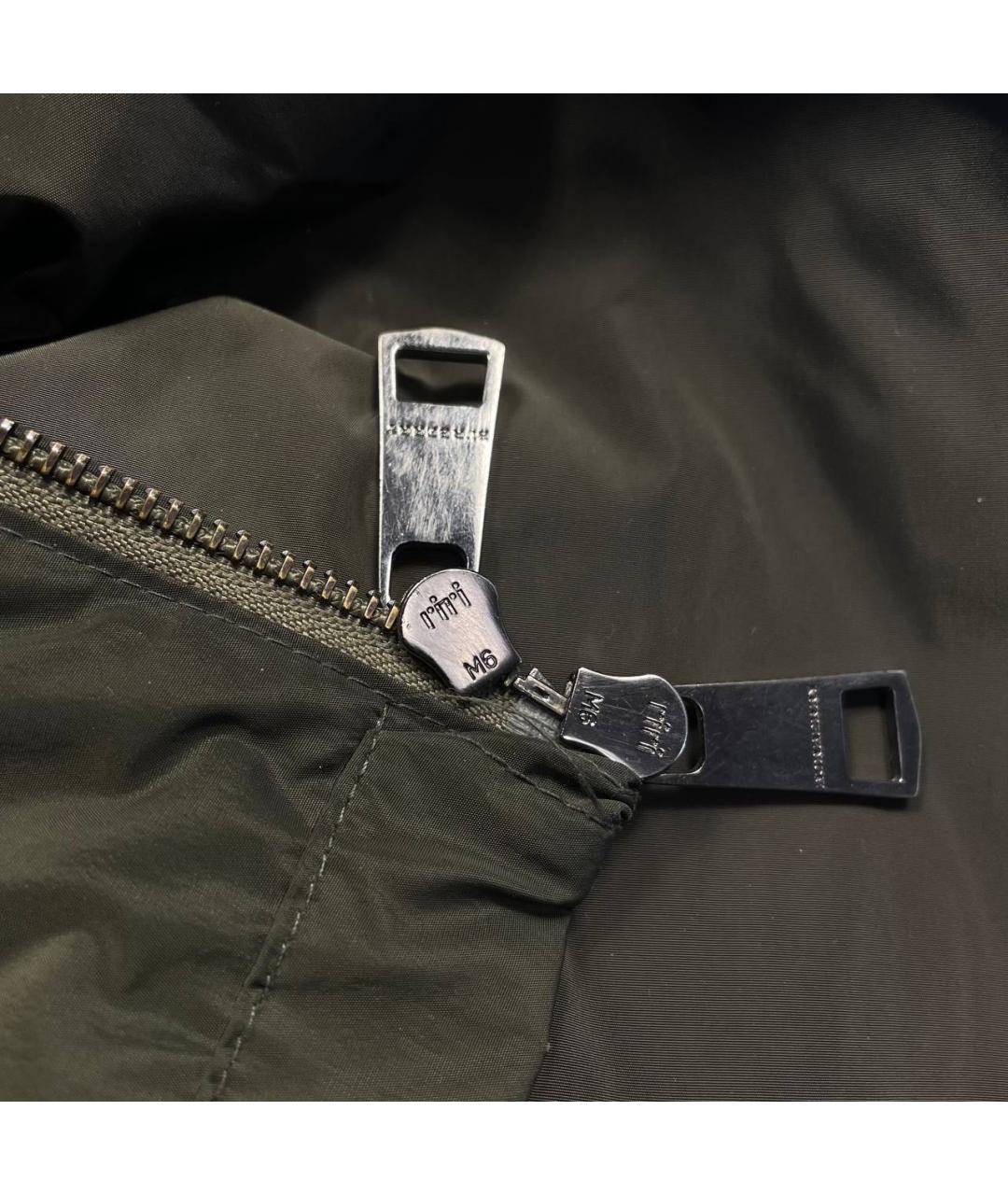 BURBERRY Хаки полиамидовая куртка, фото 6