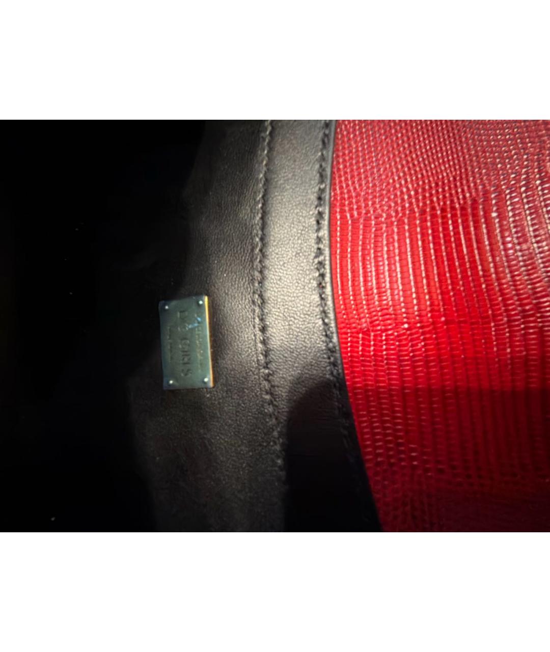 DOLCE&GABBANA Красная кожаная сумка через плечо, фото 6