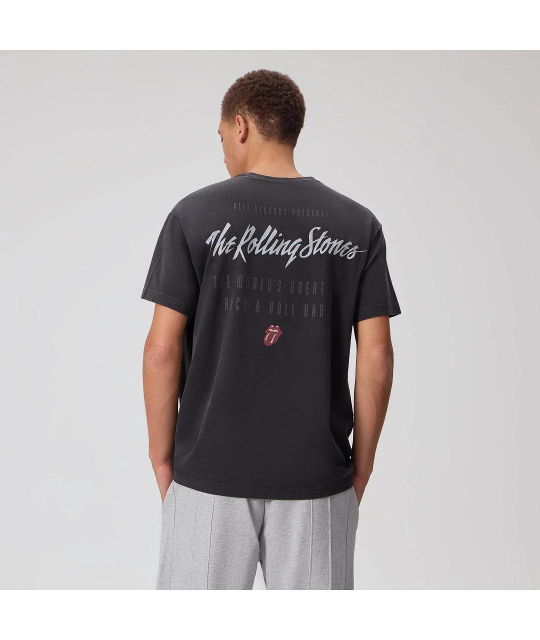 KITH Черная хлопковая футболка, фото 4