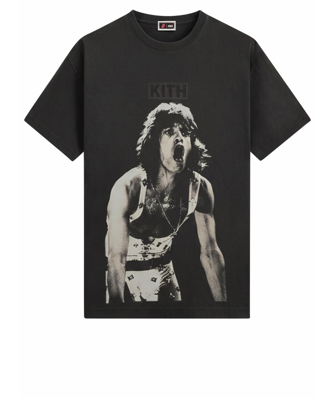 KITH Черная хлопковая футболка, фото 10