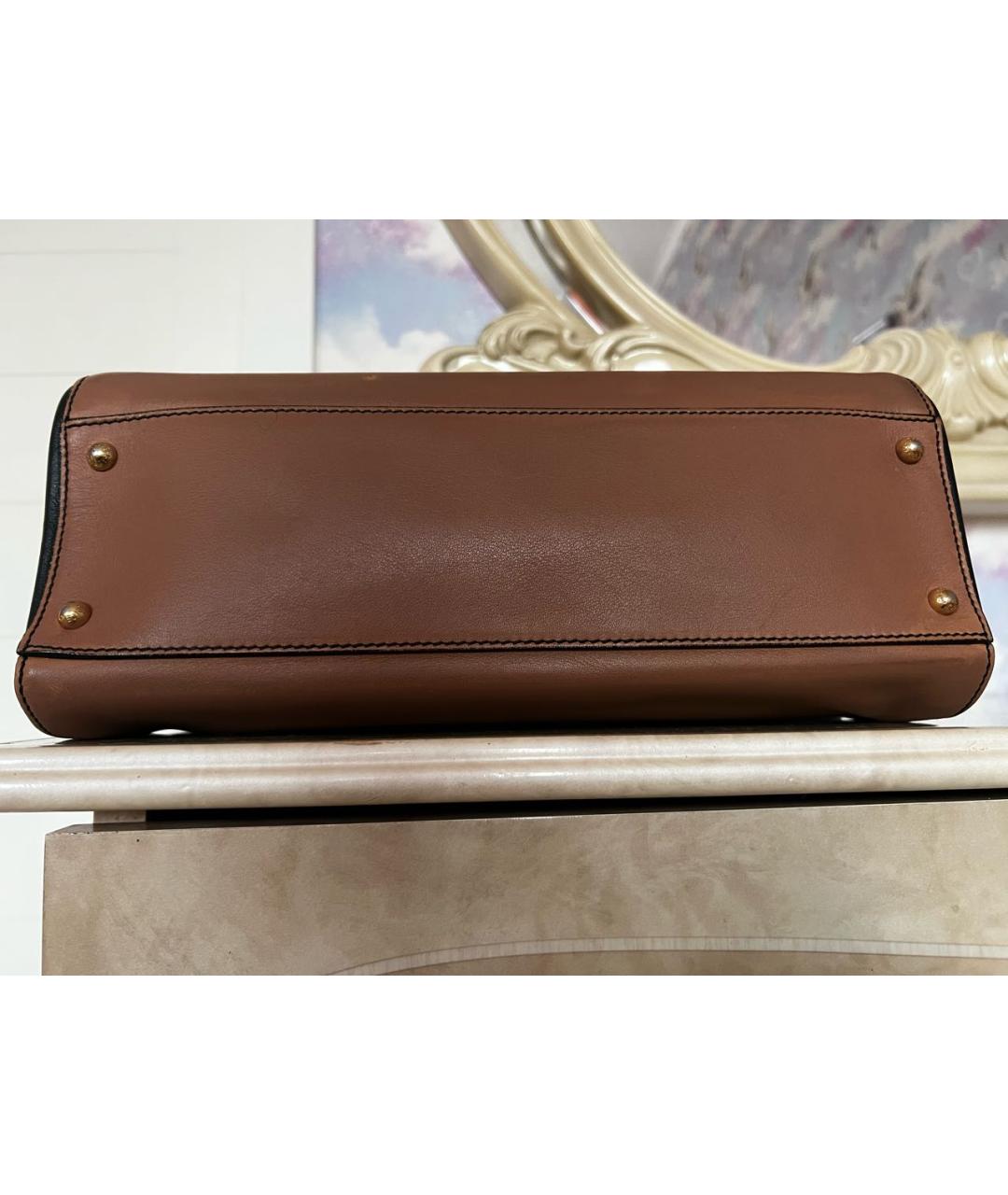 DOLCE&GABBANA Черная кожаная сумка через плечо, фото 8