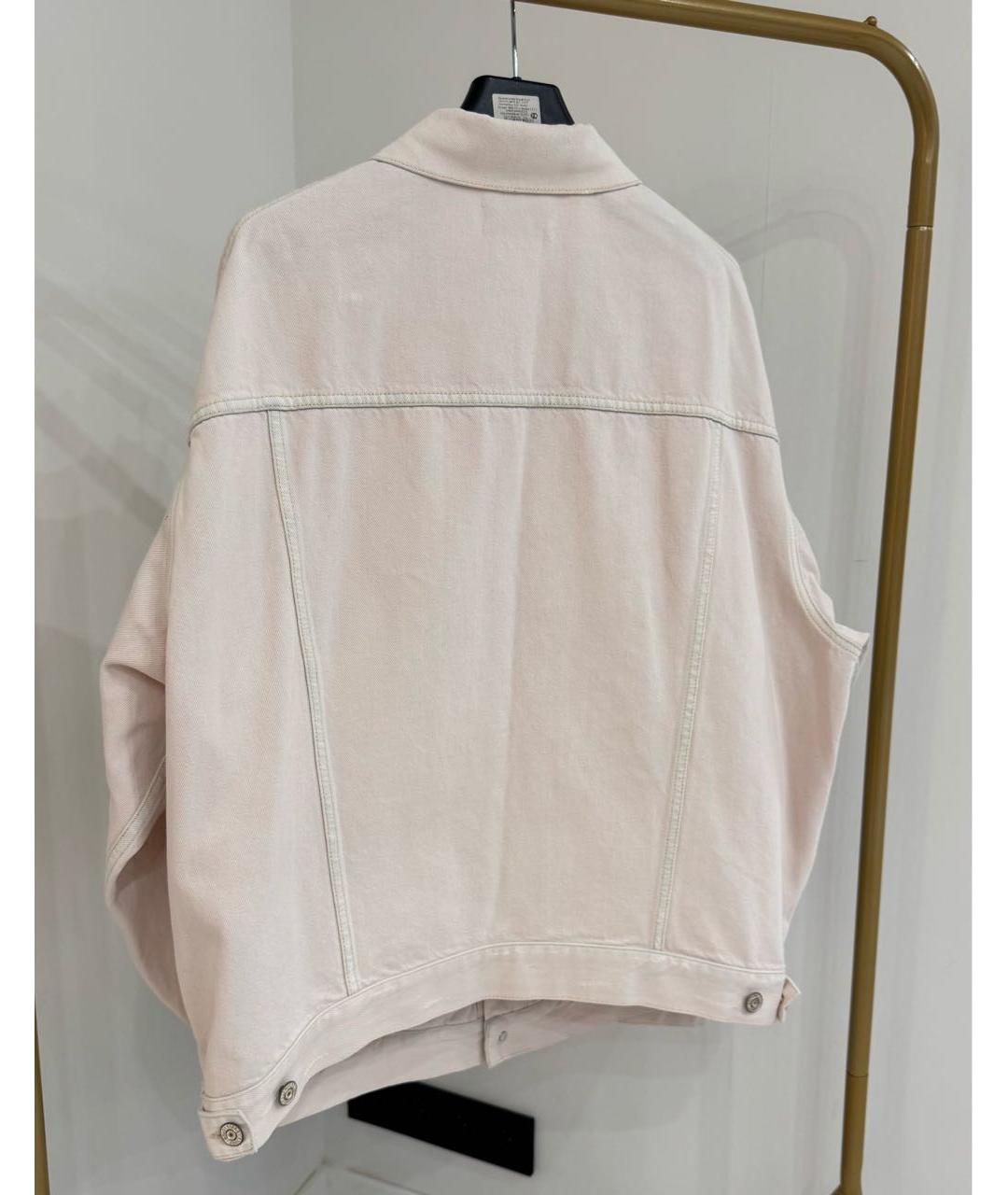BALENCIAGA Бежевая деним куртка, фото 3