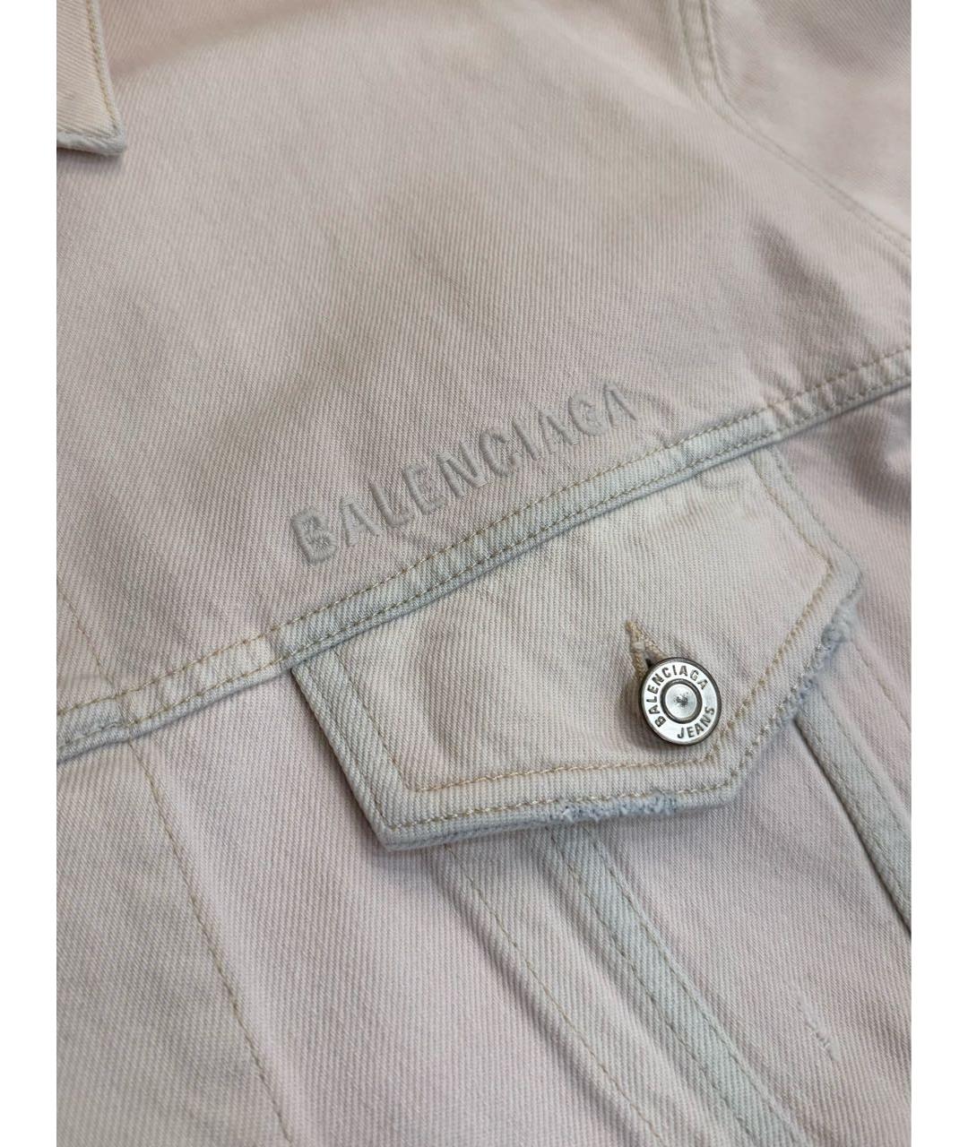 BALENCIAGA Бежевая деним куртка, фото 8