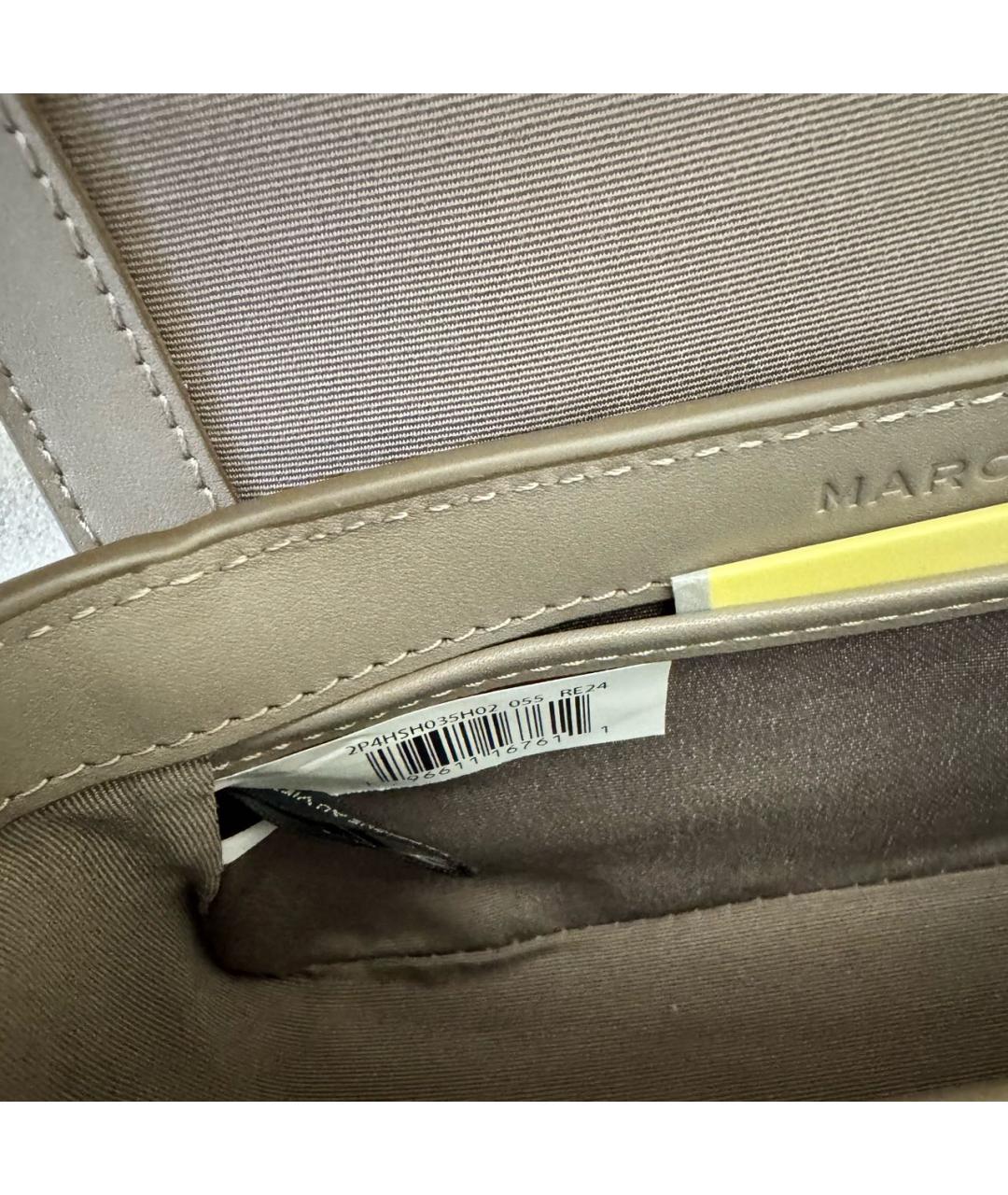 MARC JACOBS Серая кожаная сумка через плечо, фото 4