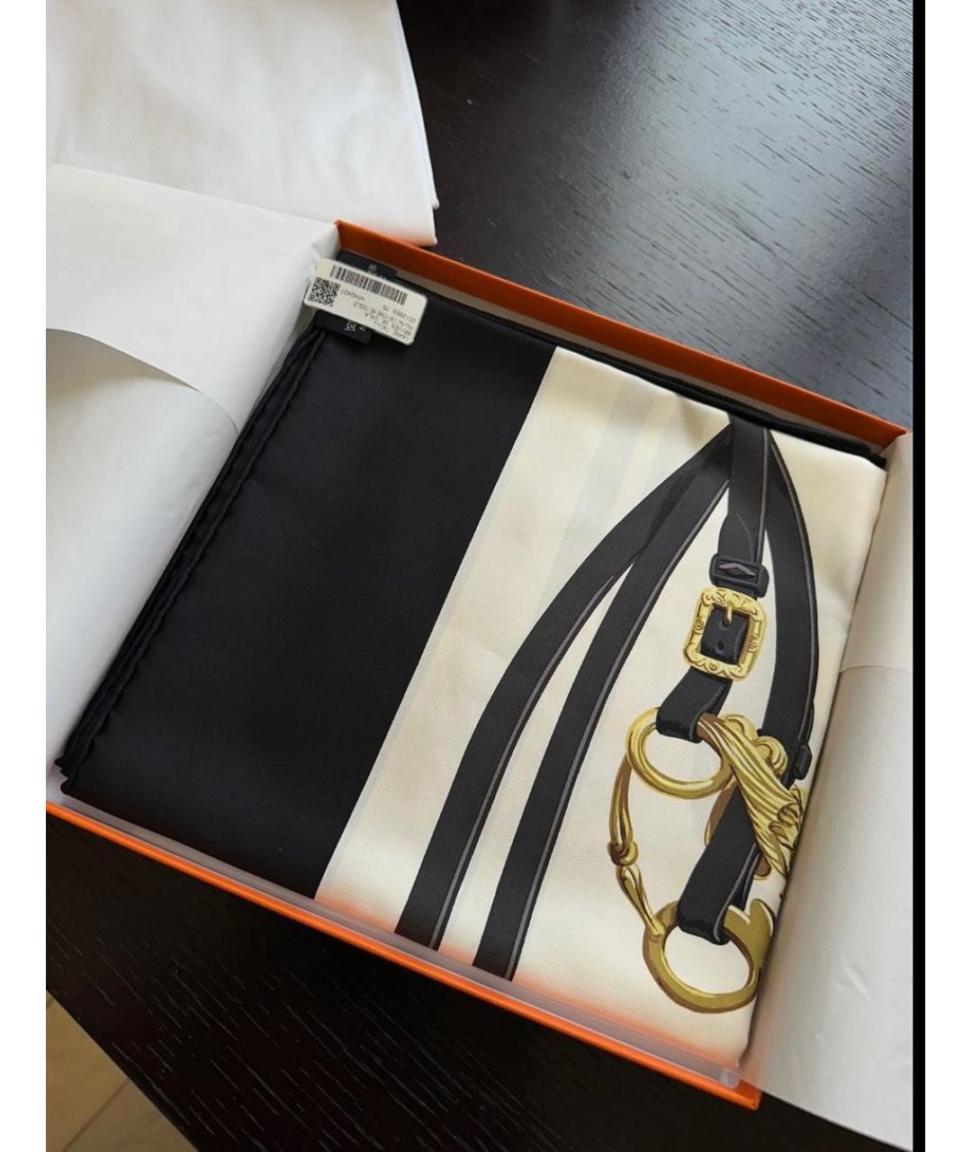 HERMES Мульти шелковый платок, фото 5