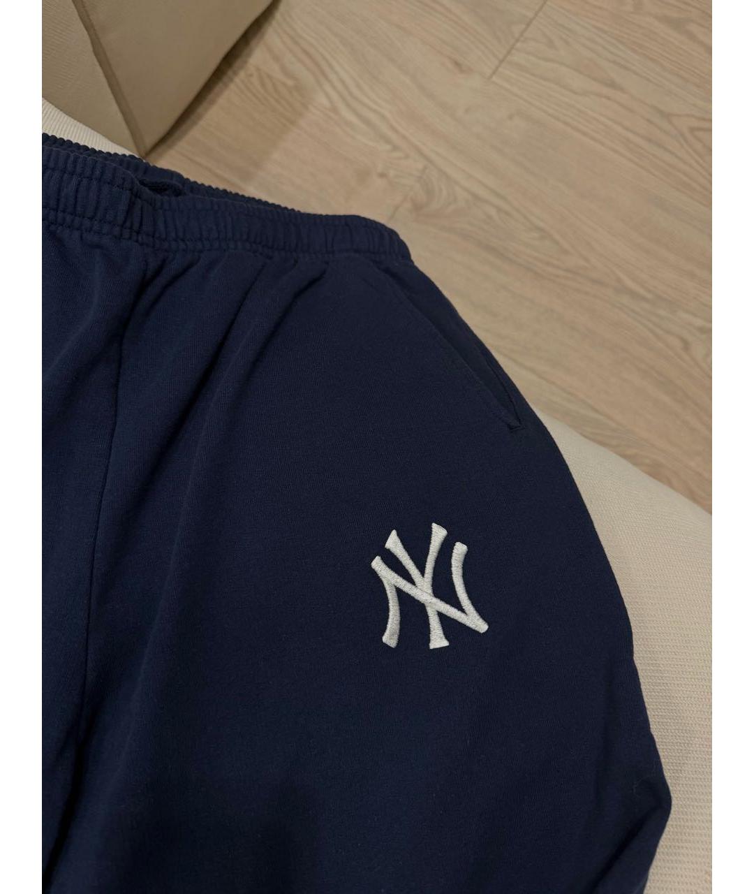 SPORTY AND RICH Темно-синие хлопковые брюки широкие, фото 6