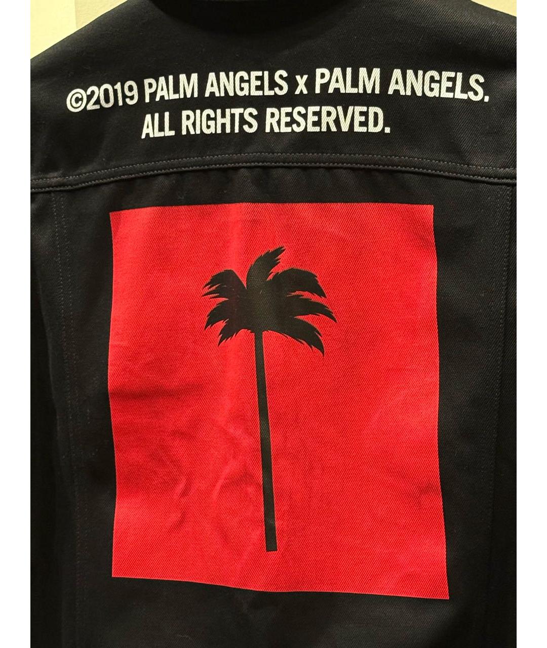 PALM ANGELS Черная деним куртка, фото 3