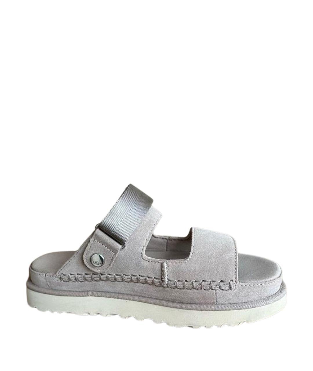 UGG AUSTRALIA Бежевые замшевые сандалии, фото 1