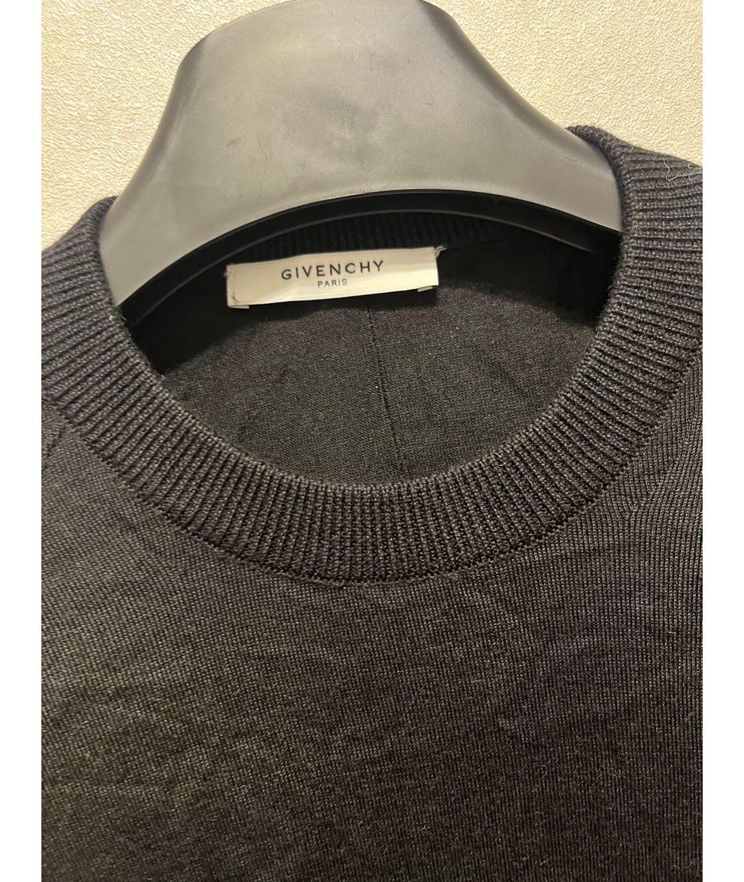 GIVENCHY Черный шерстяной джемпер / свитер, фото 2
