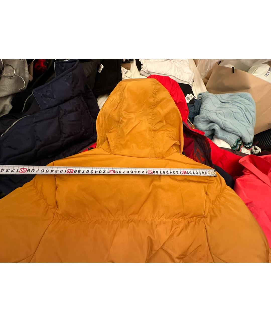 JORDAN Горчичный пуховик, фото 8
