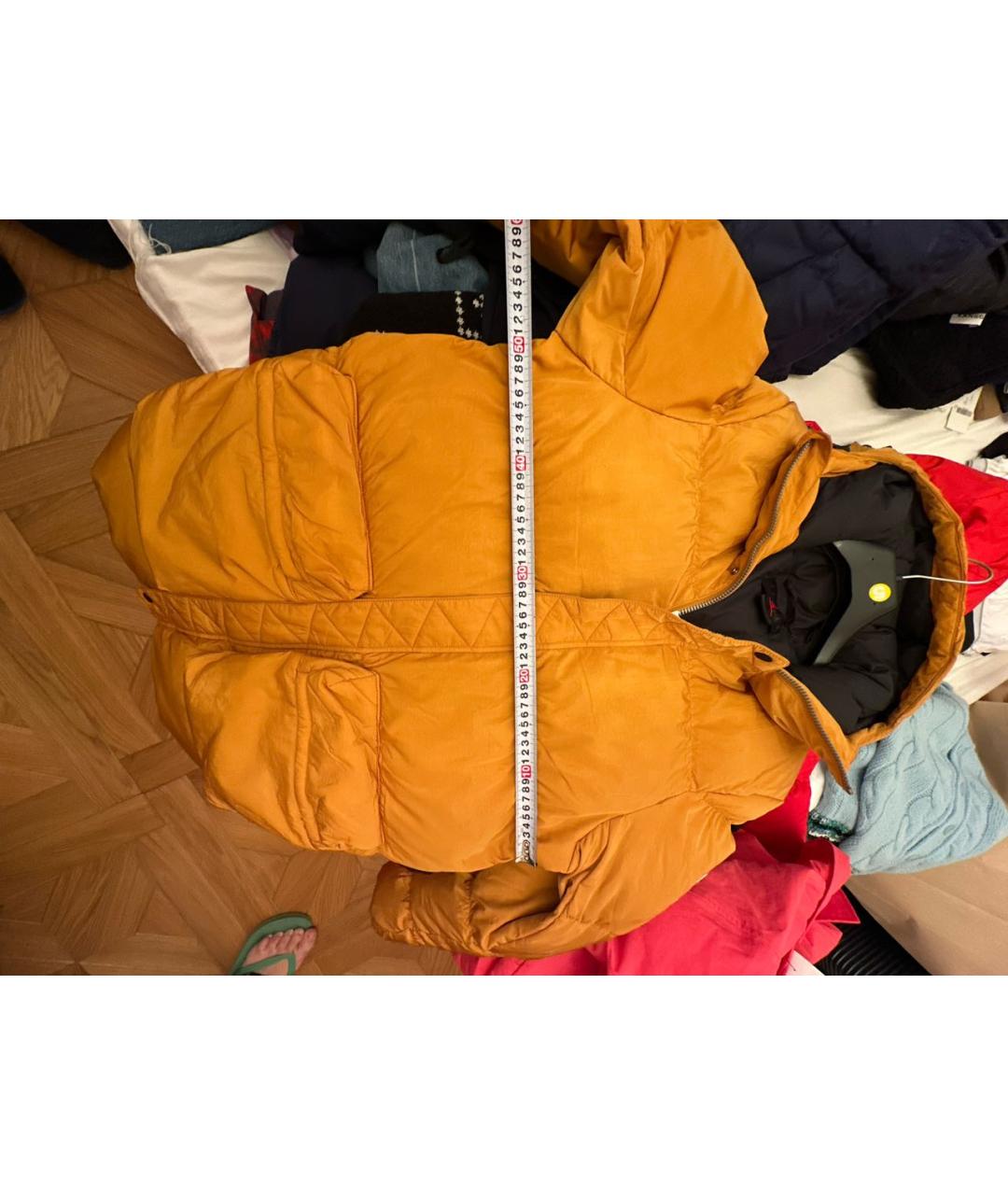 JORDAN Горчичный пуховик, фото 5