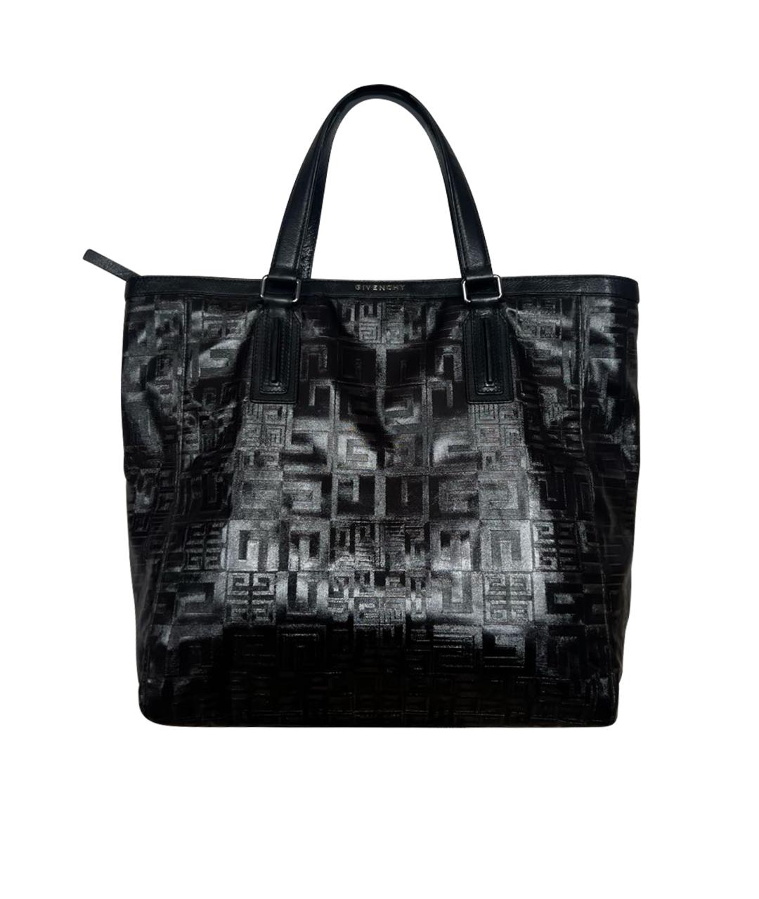 GIVENCHY Черная сумка тоут из лакированной кожи, фото 7