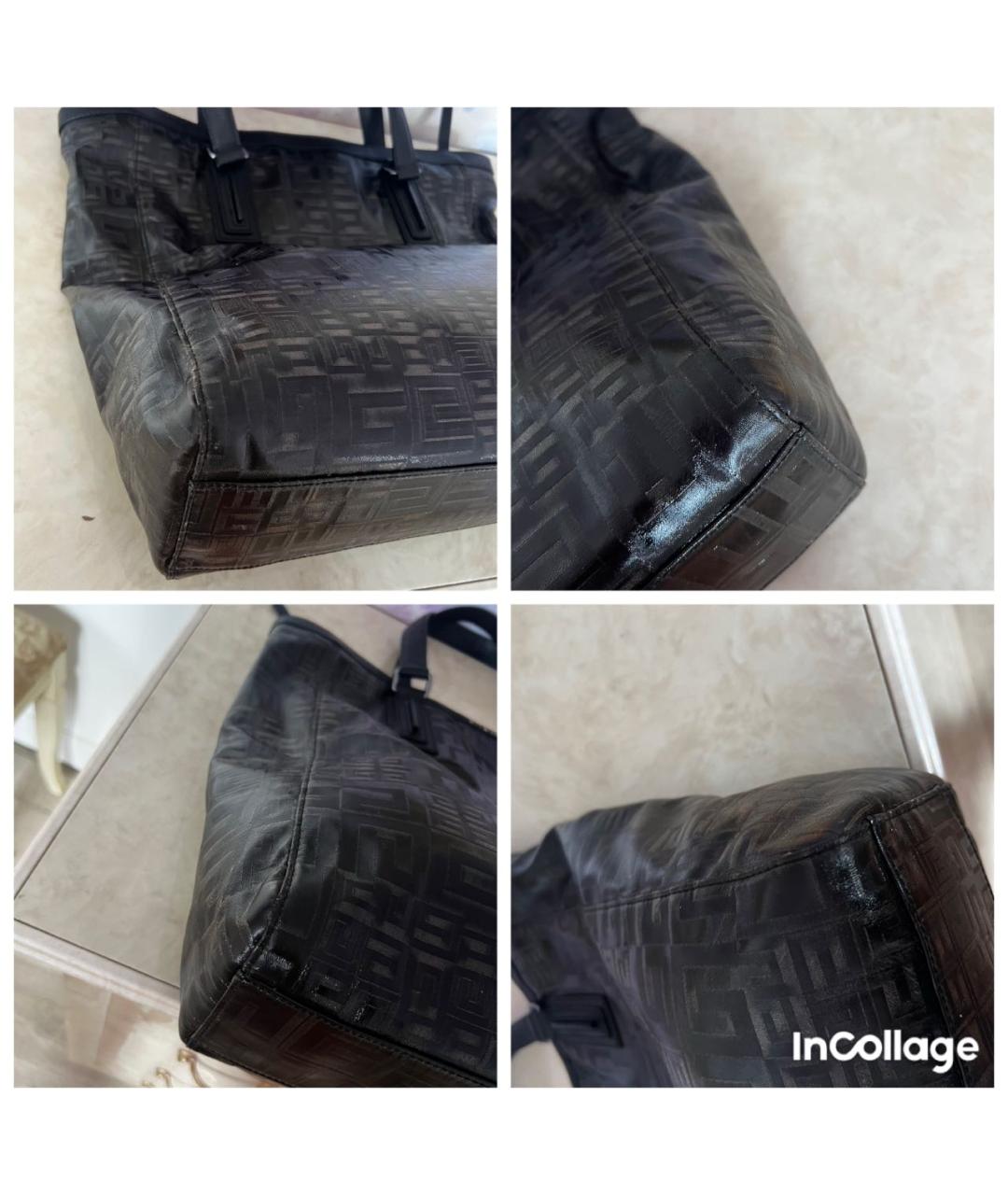 GIVENCHY Черная сумка тоут из лакированной кожи, фото 6