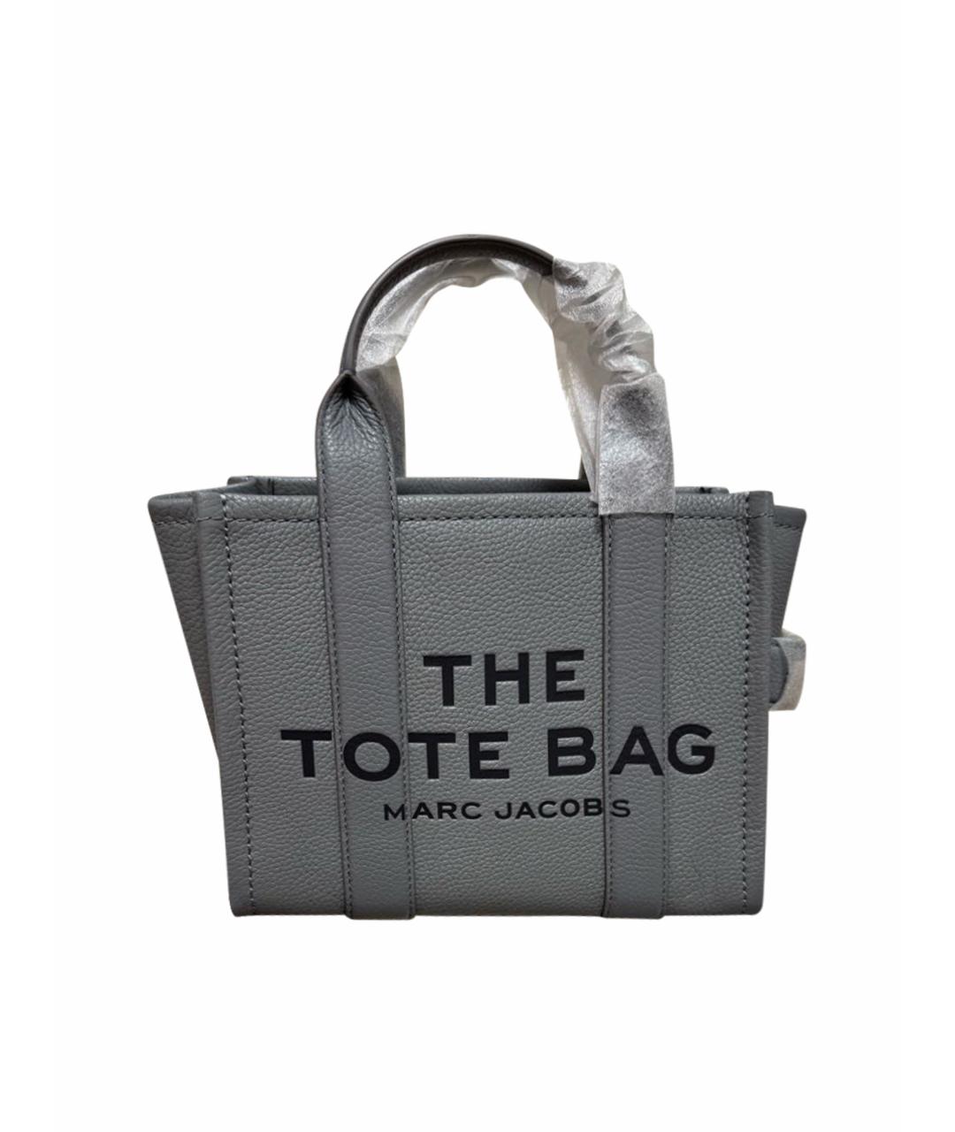 MARC JACOBS Серая кожаная сумка тоут, фото 1