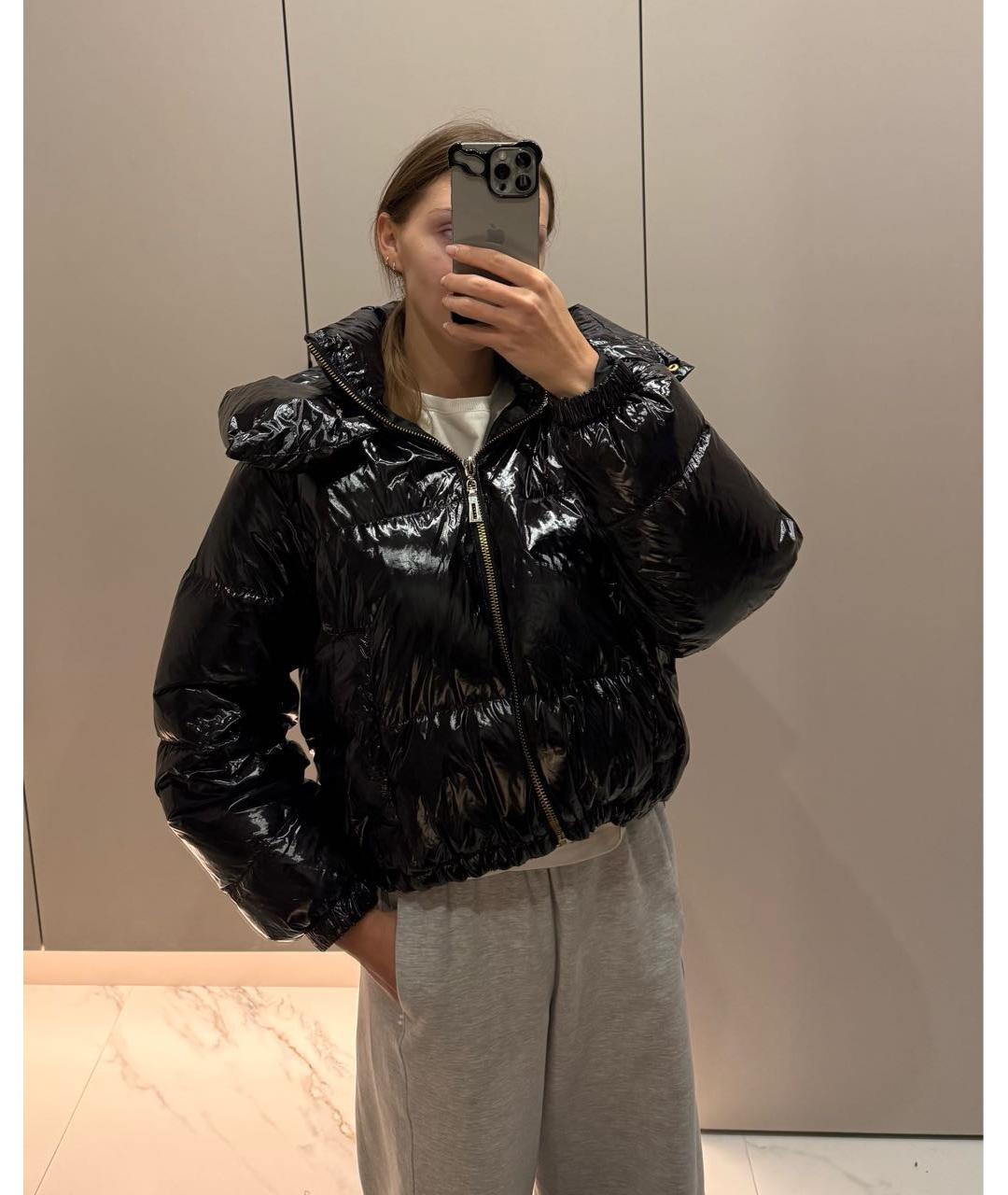 MICHAEL KORS Черный полиэстеровый пуховик, фото 7