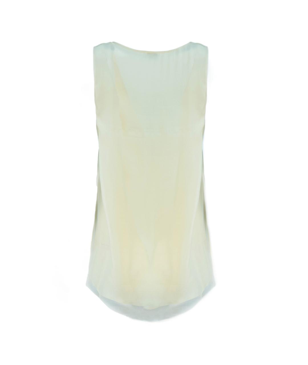 BRUNELLO CUCINELLI Желтая шелковая блузы, фото 2