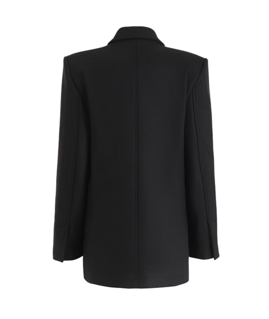 LOULOU STUDIO Черное шерстяное пальто, фото 2