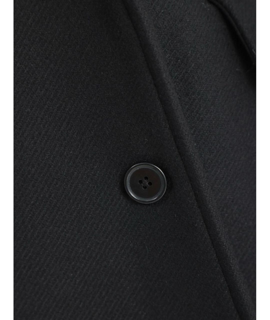 LOULOU STUDIO Черное шерстяное пальто, фото 3