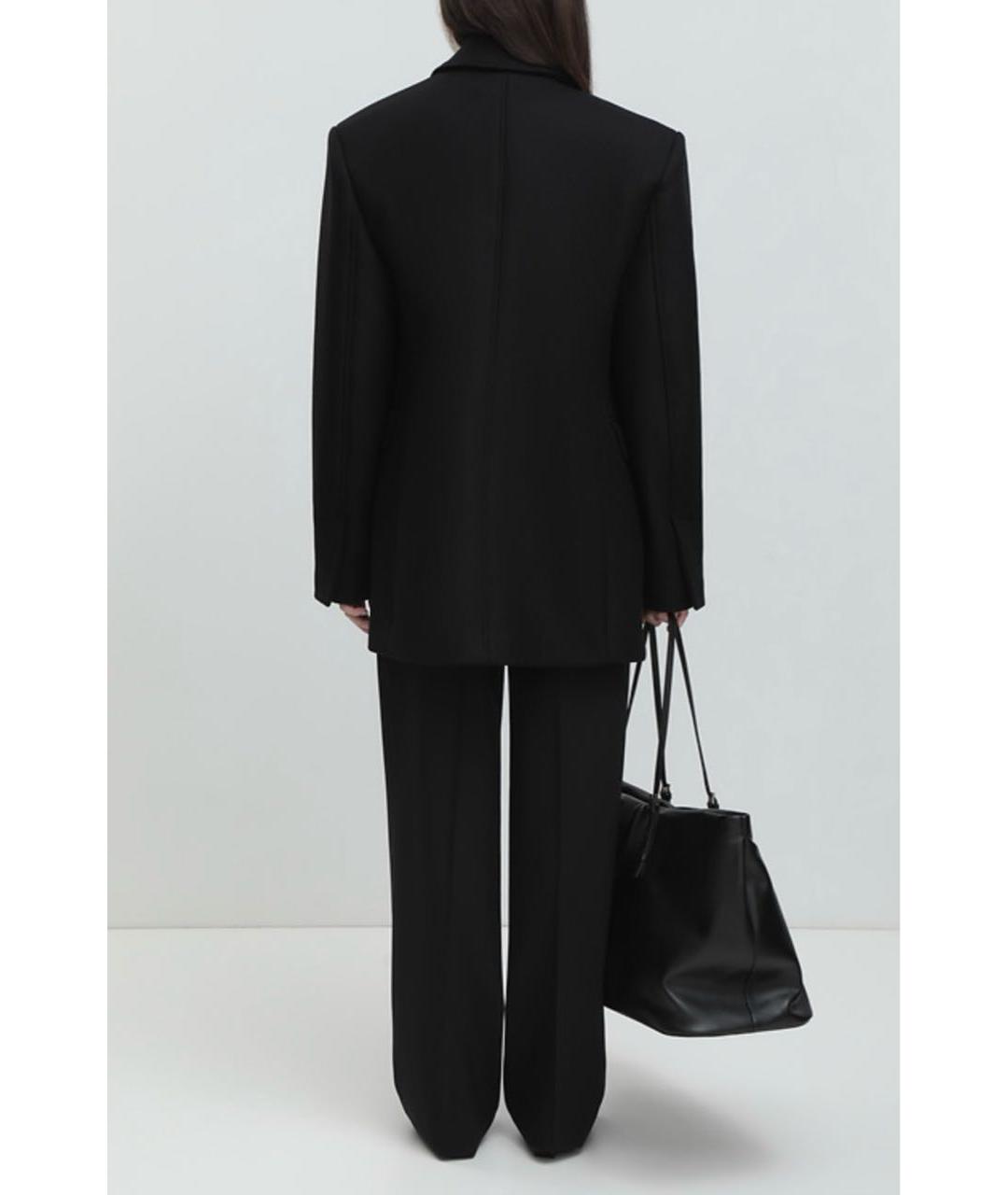 LOULOU STUDIO Черное шерстяное пальто, фото 7