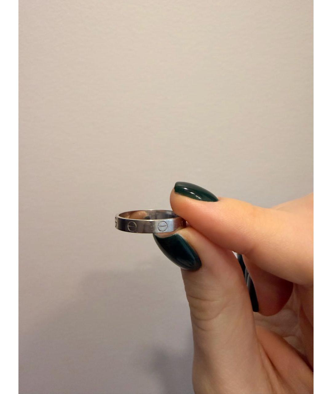 CARTIER Белое кольцо из белого золота, фото 5