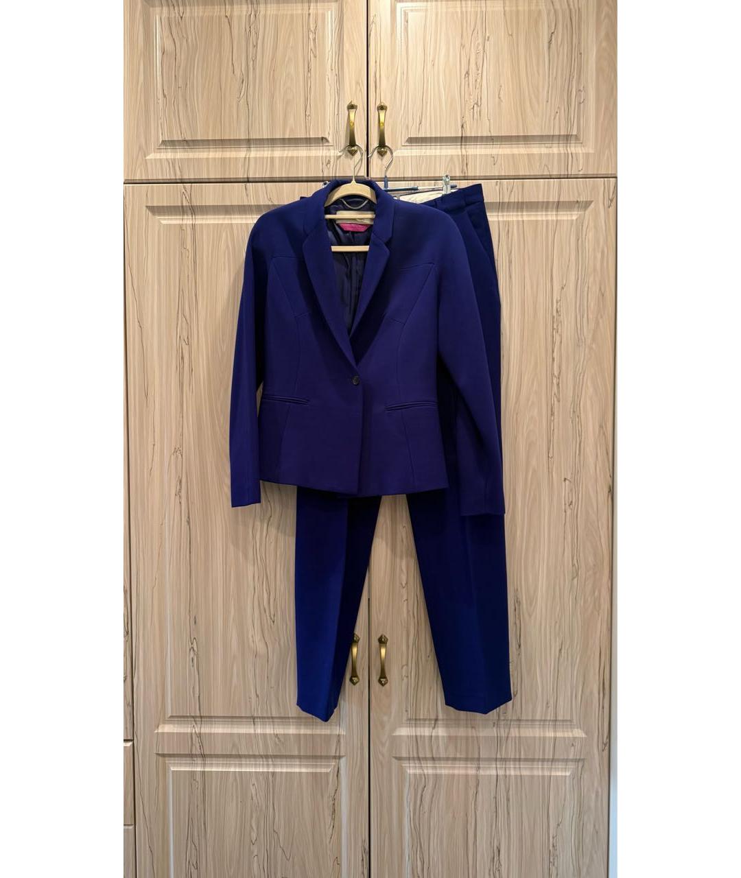 PAUL SMITH Фиолетовый шерстяной костюм с брюками, фото 7