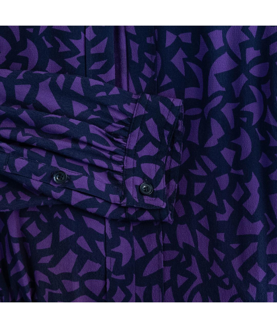 BURBERRY Фиолетовое вискозное повседневное платье, фото 4