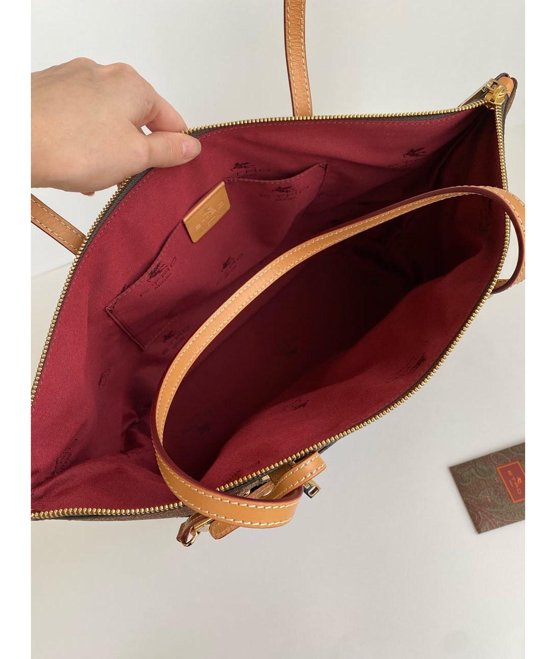 ETRO Мульти кожаная сумка с короткими ручками, фото 4