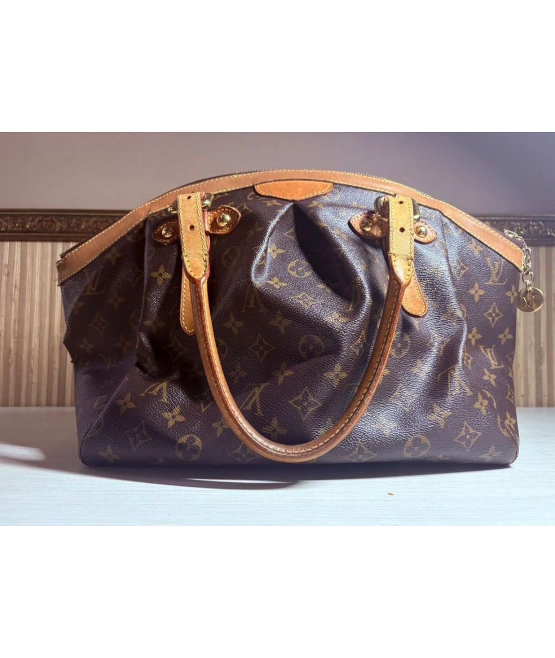 LOUIS VUITTON Коричневая сумка с короткими ручками, фото 2