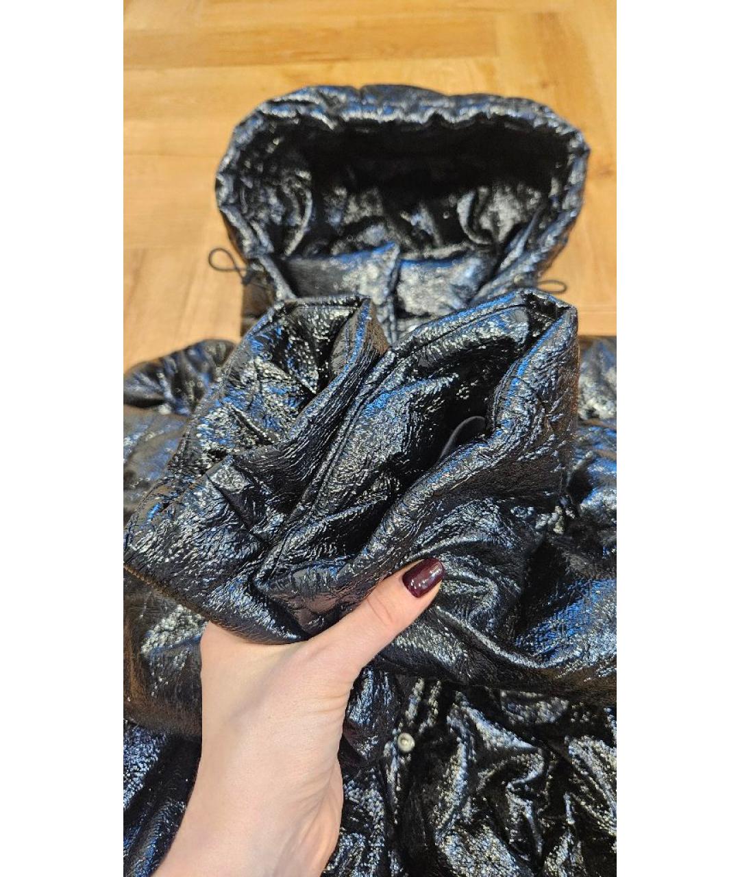 MSGM Черная полиэстеровая куртка, фото 5