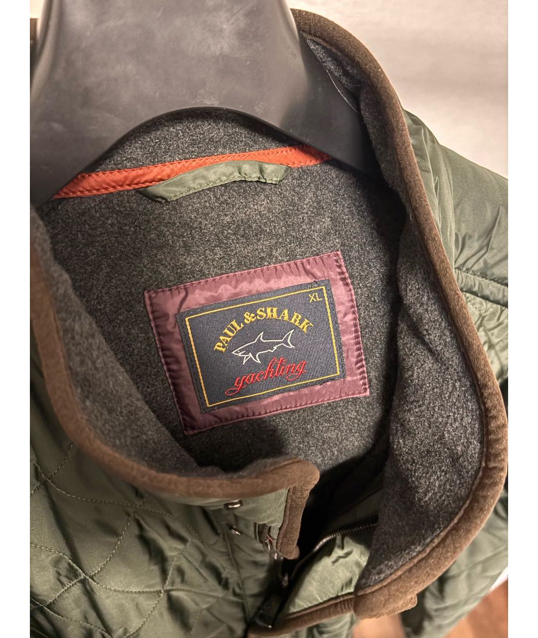 PAUL & SHARK Хаки полиамидовая куртка, фото 3