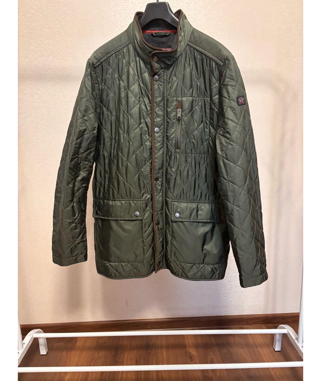 PAUL & SHARK Хаки полиамидовая куртка, фото 6