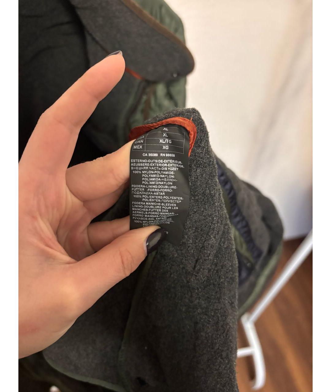 PAUL & SHARK Хаки полиамидовая куртка, фото 5