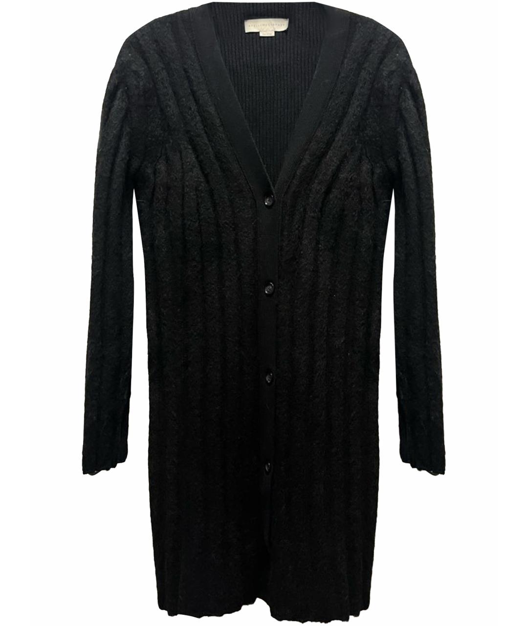 STELLA MCCARTNEY Черный шерстяной кардиган, фото 1