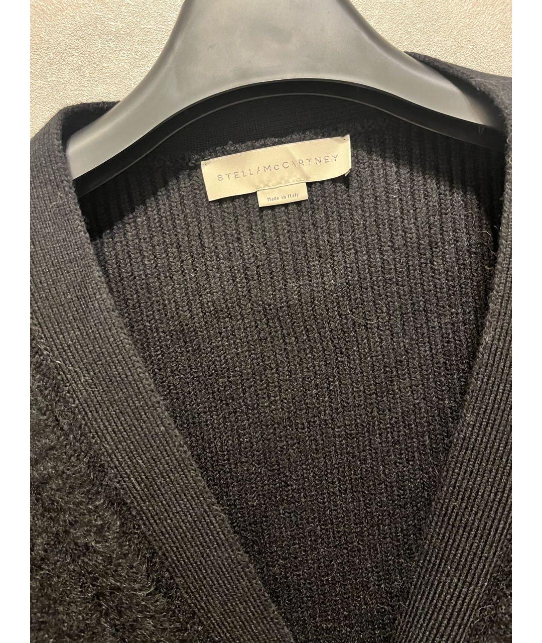 STELLA MCCARTNEY Черный шерстяной кардиган, фото 3