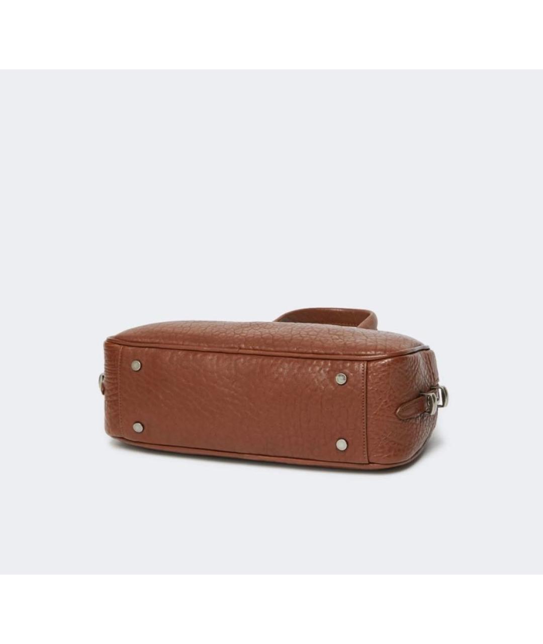 WEEKEND MAX MARA Коричневая кожаная сумка через плечо, фото 6