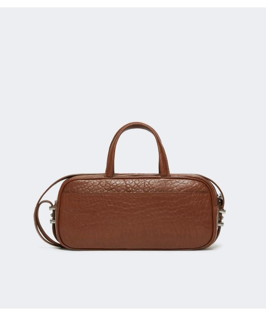 WEEKEND MAX MARA Коричневая кожаная сумка через плечо, фото 2