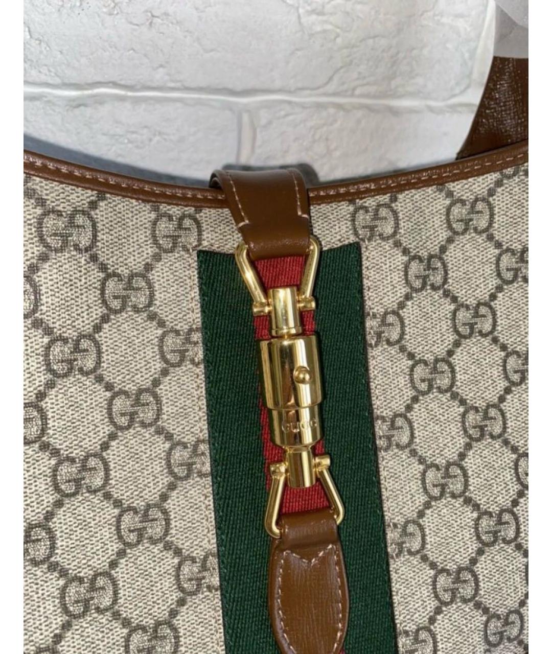 GUCCI Коричневая сумка с короткими ручками, фото 4