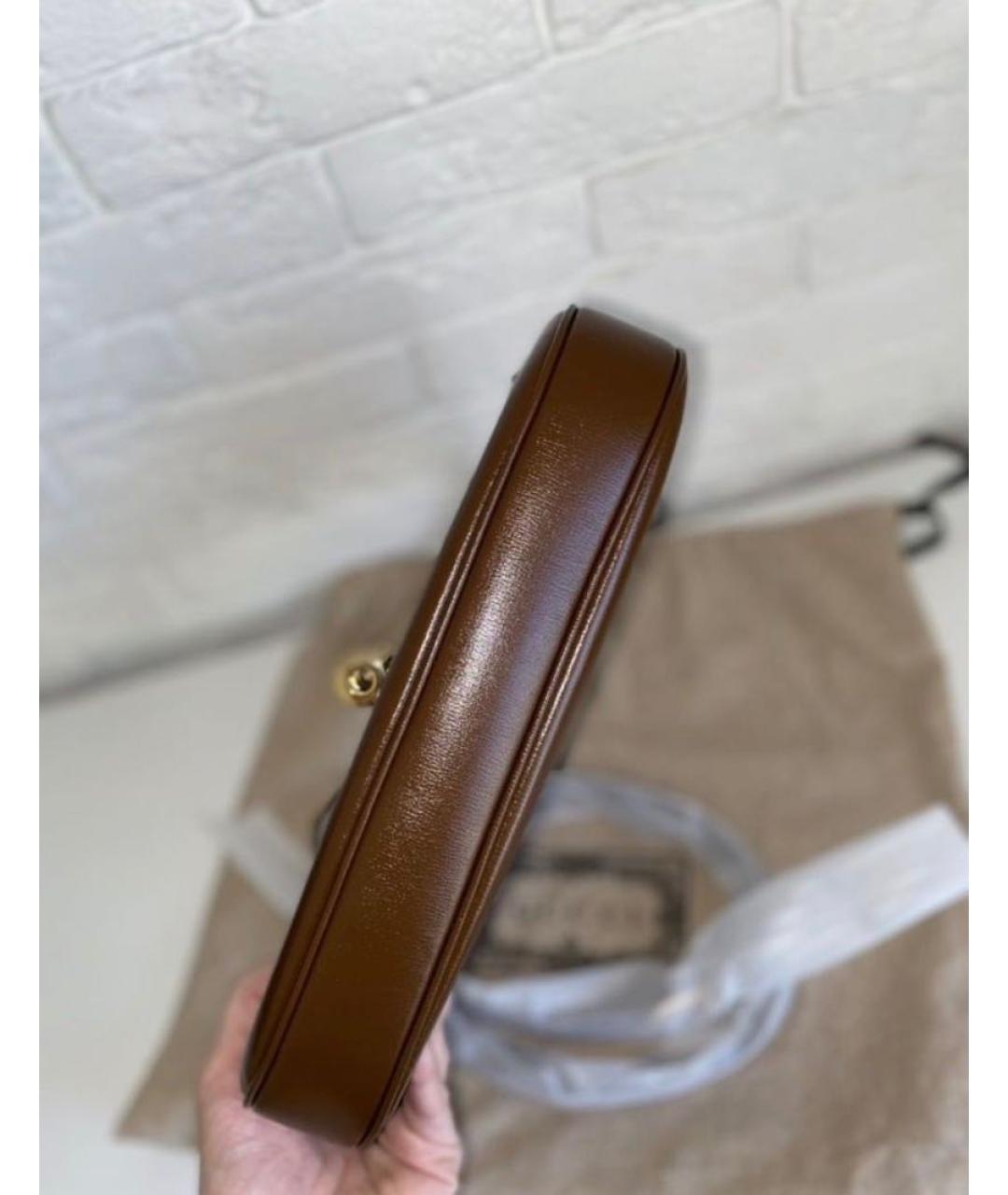 GUCCI Коричневая сумка с короткими ручками, фото 8