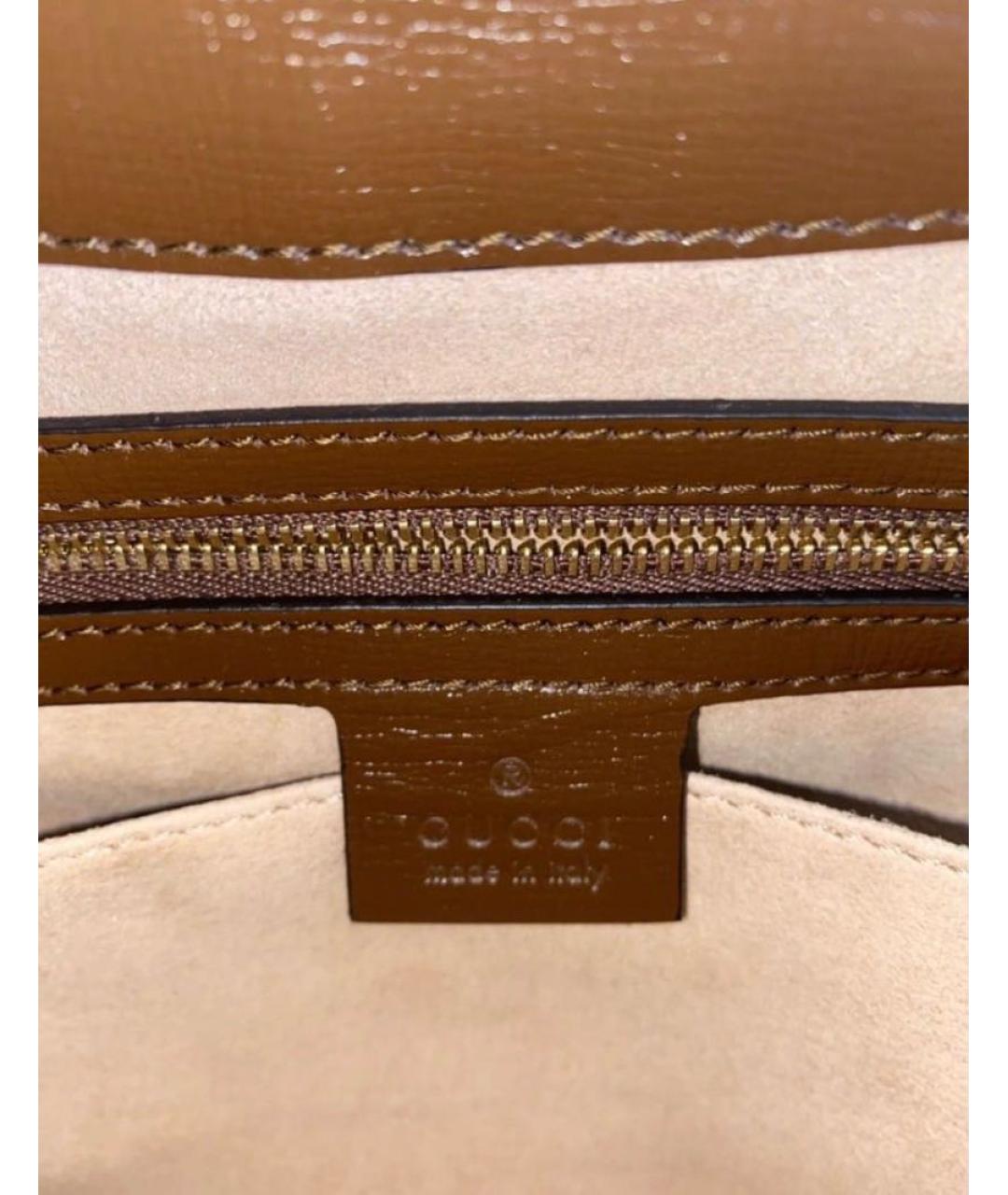 GUCCI Коричневая сумка с короткими ручками, фото 7