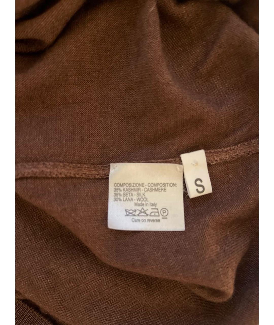 SAINT LAURENT Коричневая кашемировая майка, фото 4