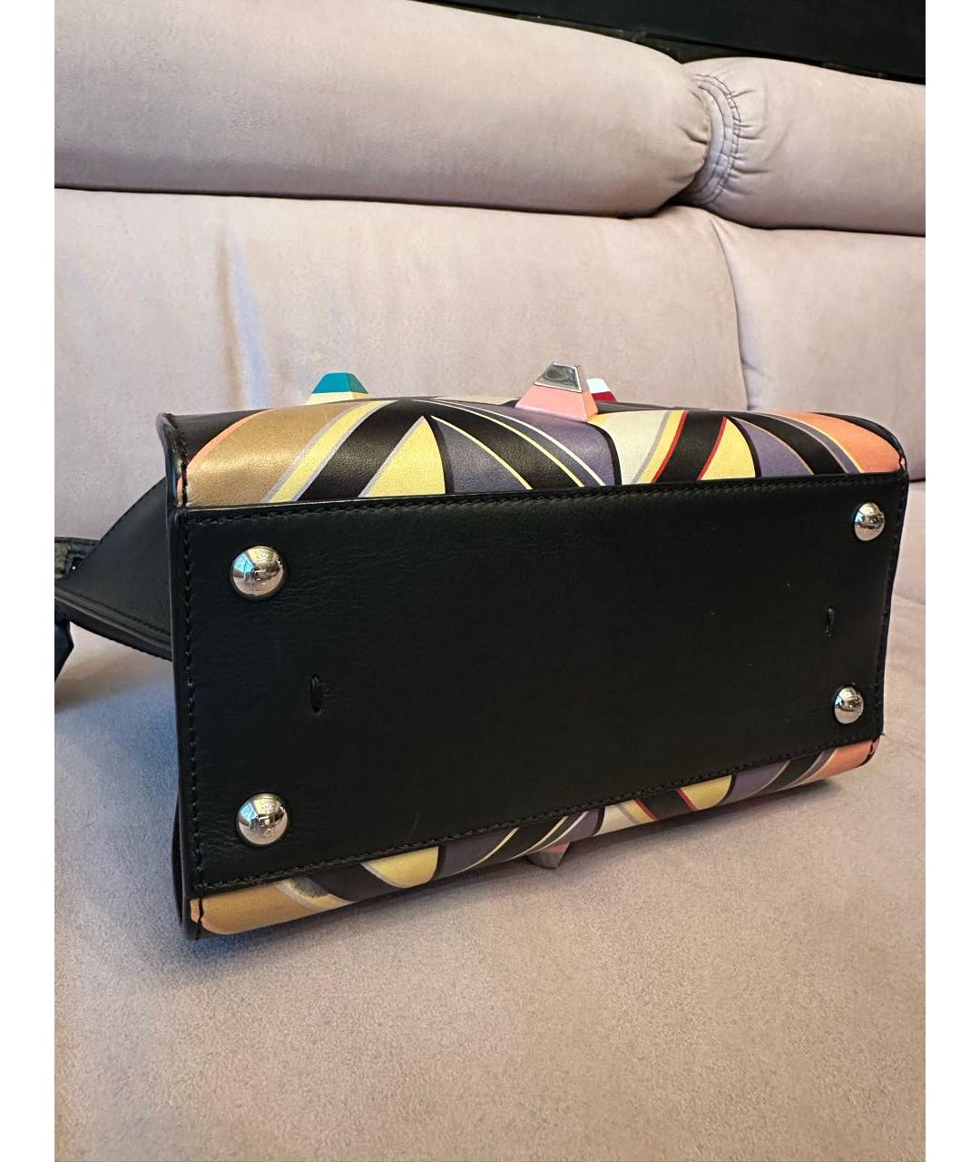 FENDI Мульти кожаная сумка с короткими ручками, фото 6