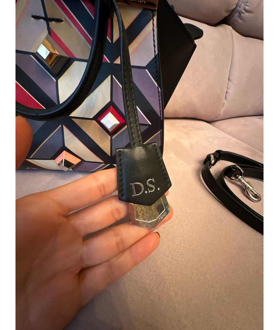 FENDI Мульти кожаная сумка с короткими ручками, фото 7