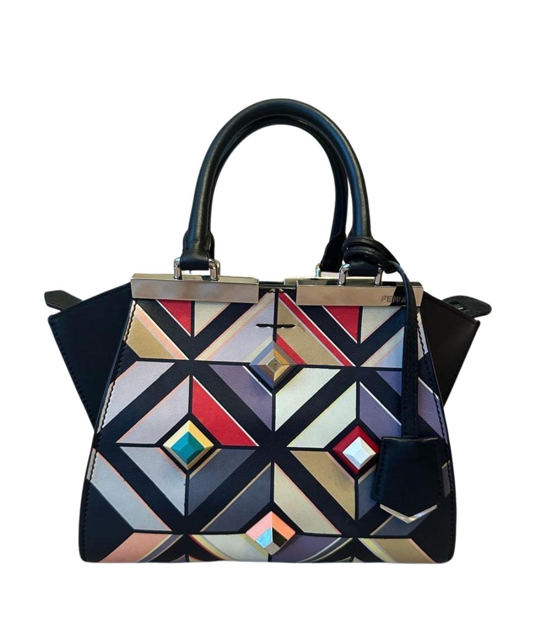 FENDI Мульти кожаная сумка с короткими ручками, фото 1