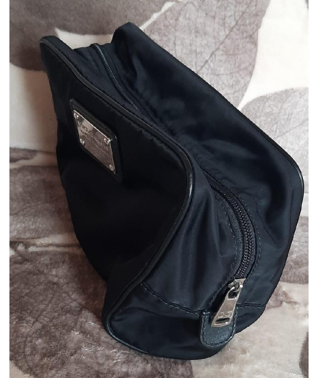 DOLCE&GABBANA Черная синтетическая косметичка, фото 3