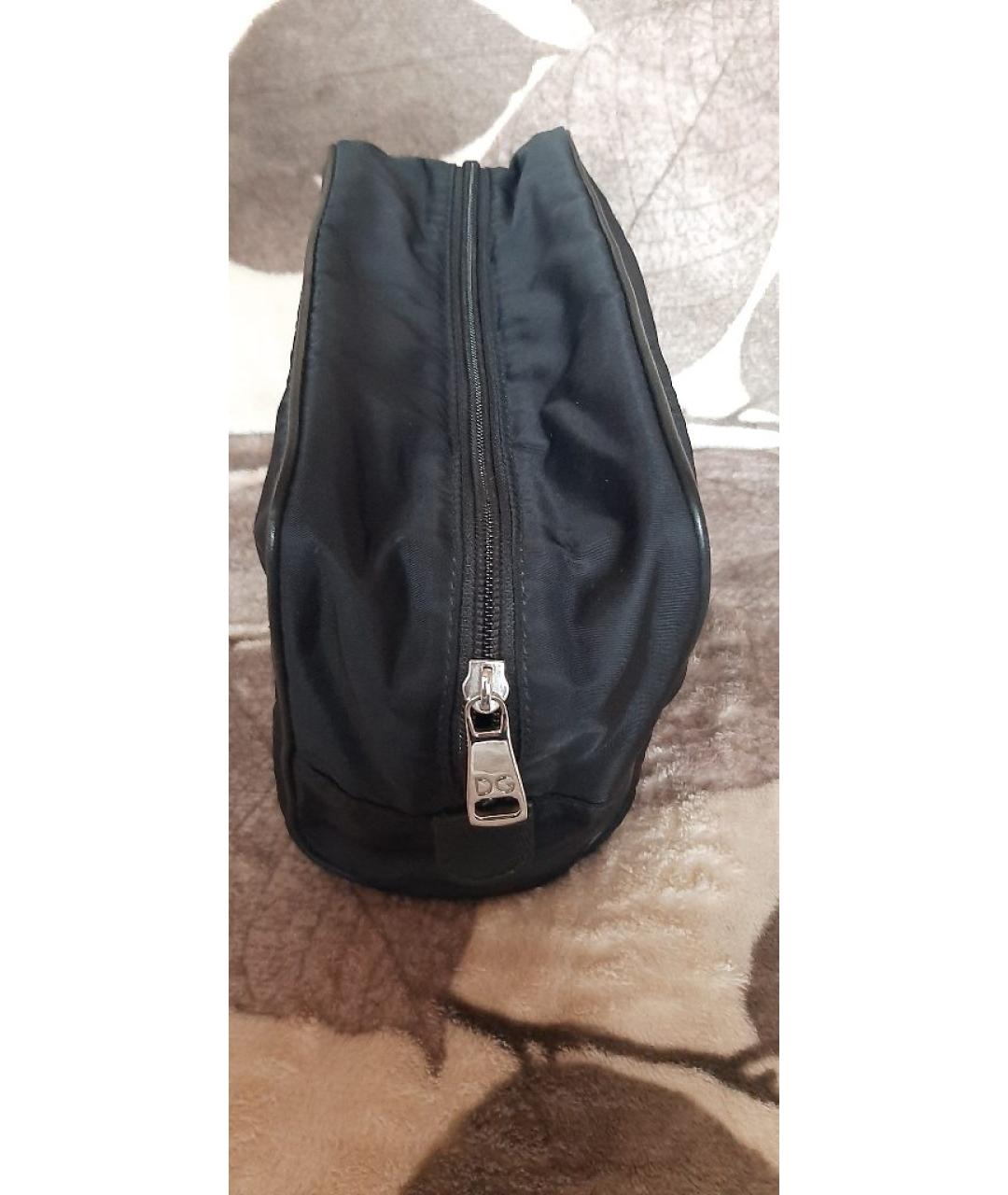 DOLCE&GABBANA Черная синтетическая косметичка, фото 7